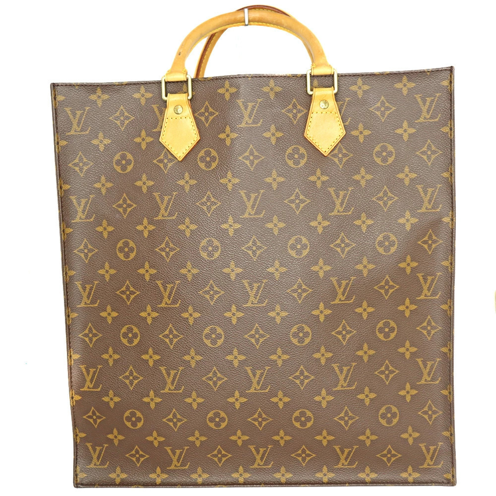 Louis Vuitton Plat Canvas Brown Monogram Bag Sac Handbag Tote